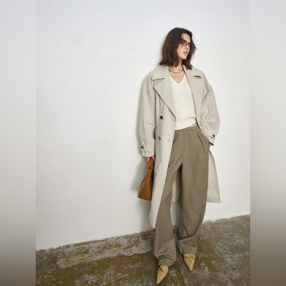 City Stroll Camel Oversized Wide Leg Suit Set - Picture 10 of 15